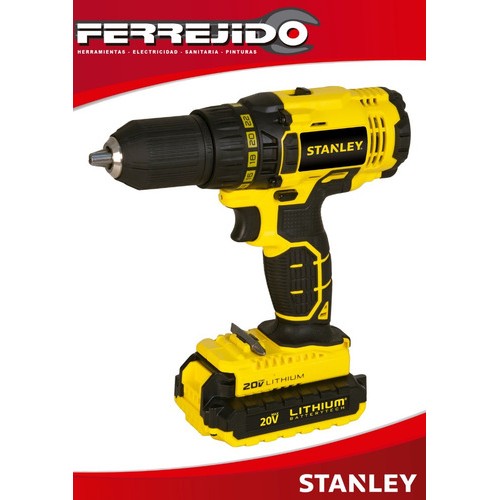 Taladro Inalámbrico 20v Stanley Litio Scd20c2- Ferrejido