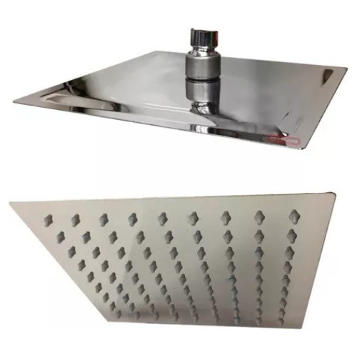 Roseta Acero Inox. Ducha Rimontti Cuadrada 30cm