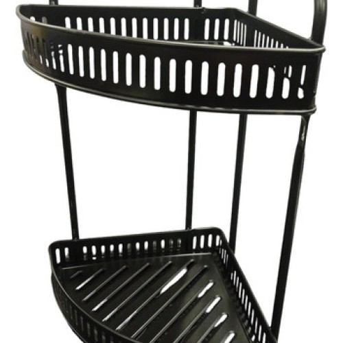 Porta Shampu Repisa Esquinero Negro