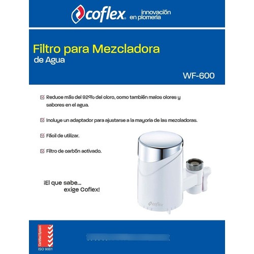 Filtro De Agua  Coflex  Wf-600 Grifería Gral