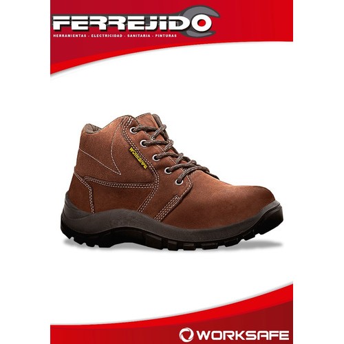Botas De Trabajo Worksafe Bal Marrón Pta/plást