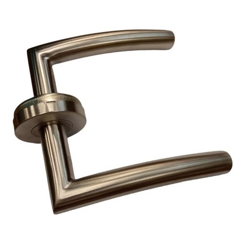 Pestillo Manija Picaporte Ac. Inox Curvo 8mm