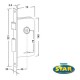 Cerradura Star 603 Pasador Recto Bocc