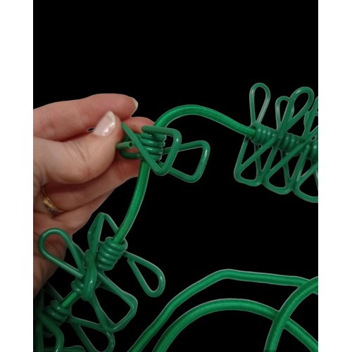 Cuerda Elastica Tendedero Ropa 12 Palillos