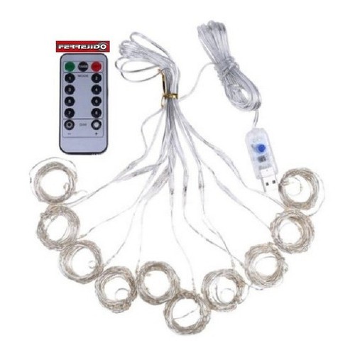 Cortina De Luces Led 3x3mts Fría Y Cálida Mvc