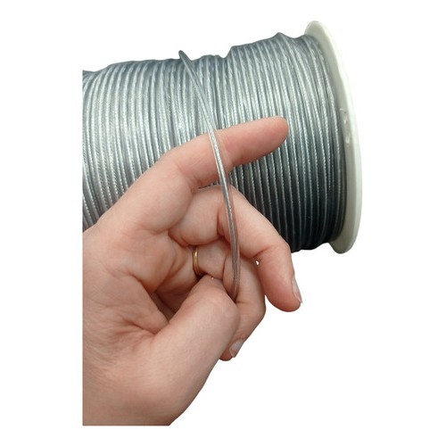 Linga Acero Forrada P/ropa Todos Amarre X Rollo