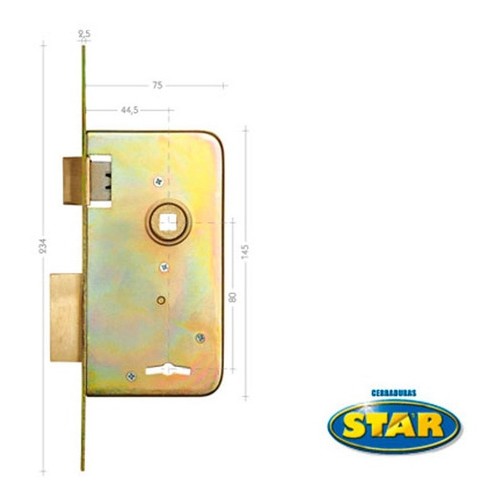 Cerradura Star 510 Junior Pasador Recto