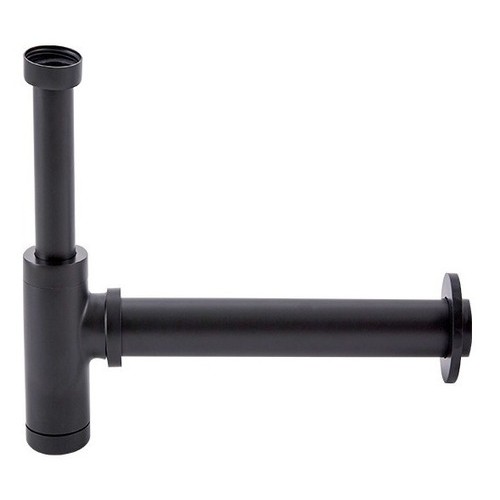 Sifón Rígido Negro Mate Rimontti Bronce 50564