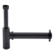 Sifón Rígido Negro Mate Rimontti Bronce 50564