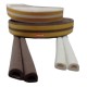 Burlete Autoadhesivo Goma Perfil D