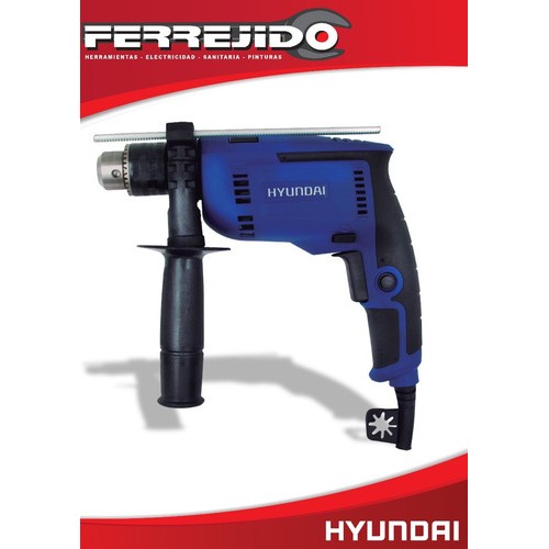Taladro Percutor 600w 13mm Hyundai Kit C/acces.