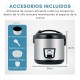 Olla Arrocera Eléctrica Boma 5 Litros 900w Antiadherente Color Plateado Frecuencia 50 60hz