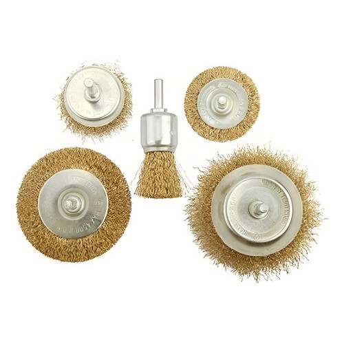 Juego De 5 Cepillos De Alambre Para Taladro 