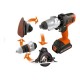 TALADRO ATORNILLADOR IMPACTO BLACK & DECKER 6 CABEZALES INTERCAMBIABLES