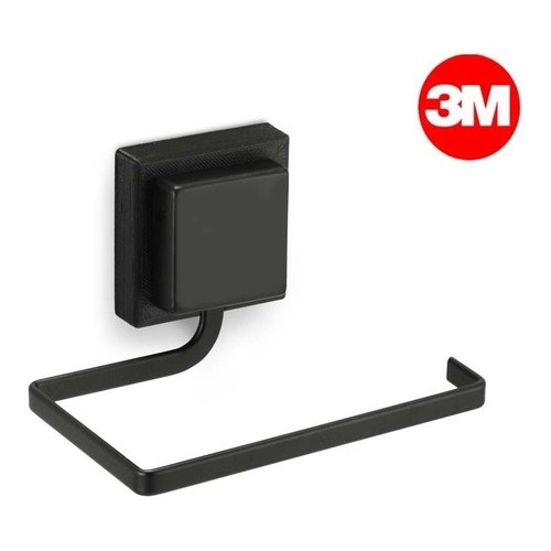 Portarrollo Adhesivo Negro 3m