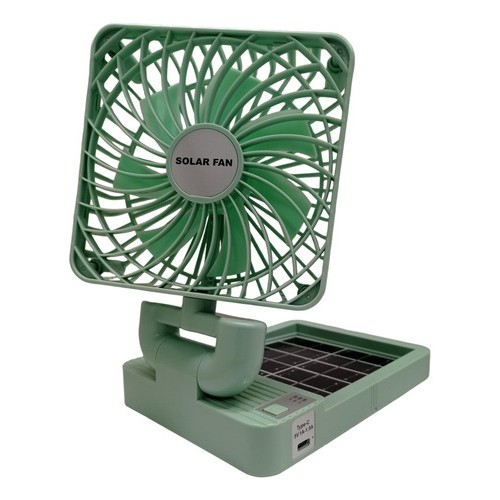 Ventilador Solar Recargable Portátil