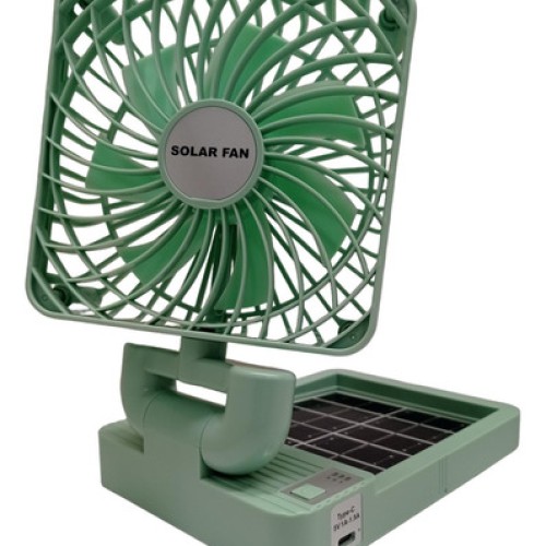 Ventilador Solar Recargable Portátil 