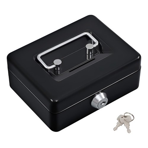 Caja Metálica De Seguridad Cofre 25 Cm