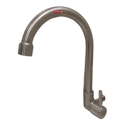 Grifo Pared Ac. Inox. Ángulo Maneta Lateral