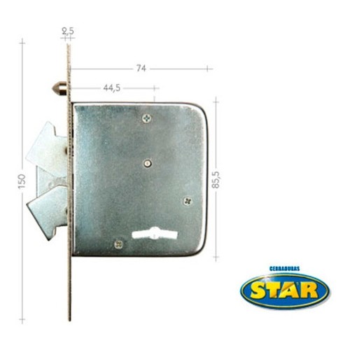Cerrojo Star 525b Pasador Doble Gancho