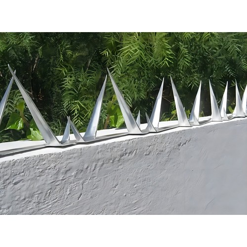 Puas O Pinchos De Seguridad Para Muros Acero Inoxidable Color Gris