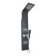 Panel De Ducha Negro Ac. Inox Rimontti