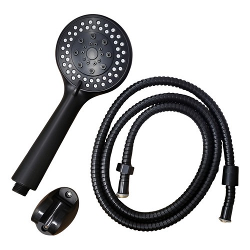 Kit Ducha Teléfono Negro, Completo