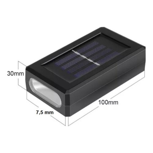 Foco Solar Aplique Led Bidireccional Fotocelula