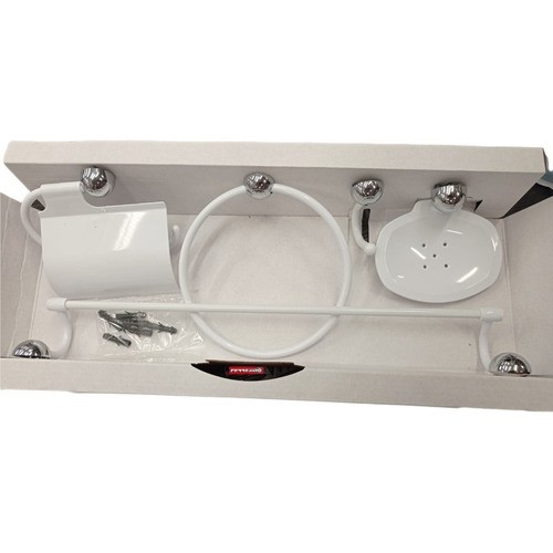 Kit Juego Accesorios Baño Blanco Abs