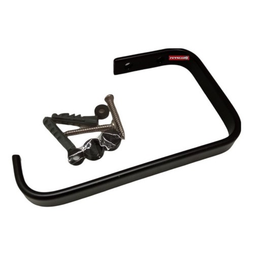 Portarrollo Negro Mate De Pared