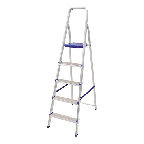 Escalera Aluminio 5 Escalones 78cmx44cmx1.56m Mor- Ferrejido