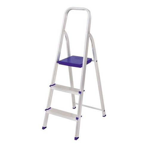 Escalera Aluminio 3 Escalones 0,63mts Altura Mor- Ferrejido