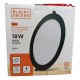 Plafon Led Redondo 18 W Embutir Black & Decker
