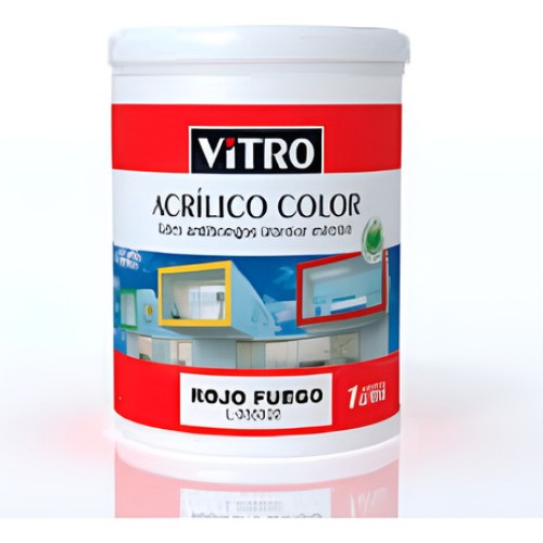 Acrilico Color Vitro 02 Amarillo Solar  1l