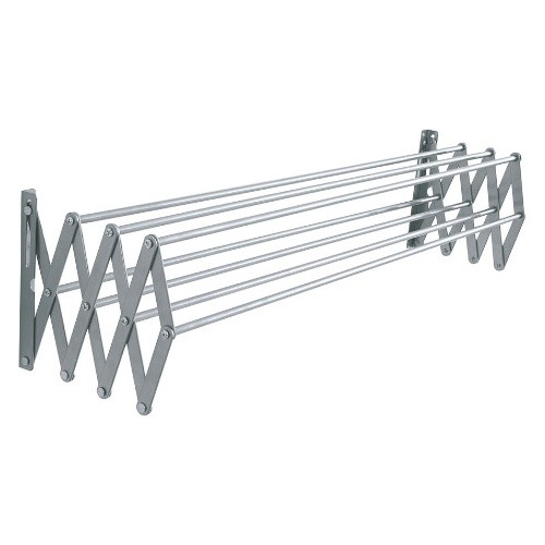 Tendedero Plegable Acordeón Pared Aluminio