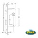 Cerradura Star Embutir 8 X 70mm S/a Hz