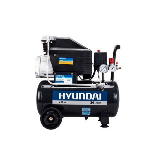Compresor 2hp 24lts Hyundai Hyac24dk Con Kit- Ferrejido