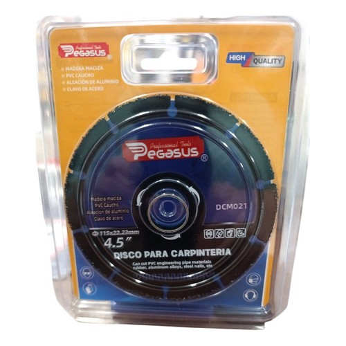 Disco De Corte Madera Seguro 115mm Pegasus