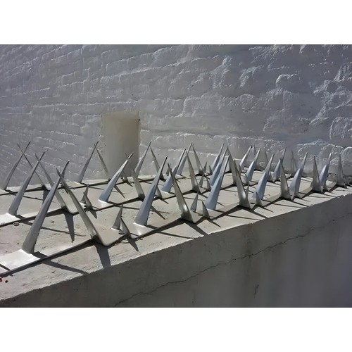 Puas O Pinchos De Seguridad Para Muros Acero Inoxidable Color Gris
