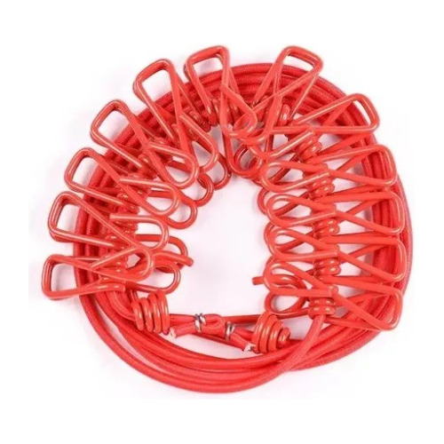 Cuerda Elastica Tendedero Ropa 12 Palillos