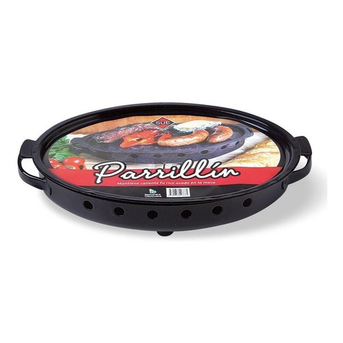 Brasero Parrillin Oval Esmaltado Sue 37cm- Ferrejido