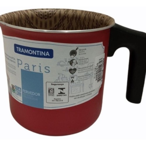 Hervidor, Leche 0.8 Lt Paris Rojo Tramontina