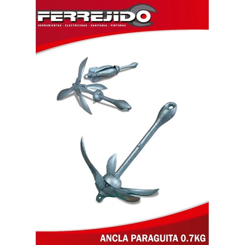 Ancla 0,7 Kg Tipo Paragua P/fondeo Kayak Bote