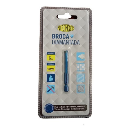 Mecha Broca Diamantada 6mm Stronger -ferrejido