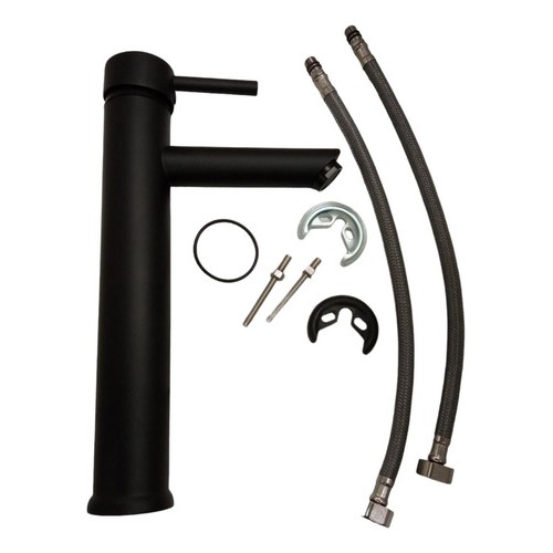 Monocomando Lavatorio Negro 30 Cm Rimontti Palito- Ferrejido