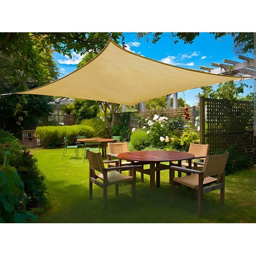 Malla Vela Cuadrada Toldo 3,6 X 3,6mts Jardin