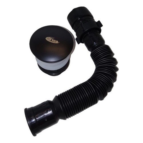 Sifón Negro Con Válvula Tip Top Negra