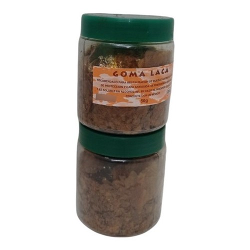 Goma Laca En Escamas Oro Pote De 50 Grs