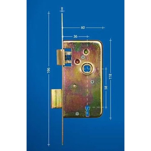 Cerradura Para Puerta Interior / Chapa 8 X 60