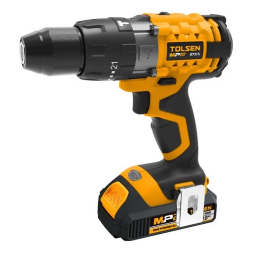 Taladro Inalambrico Tolsen 20v 13mm 2 Bat/carg 